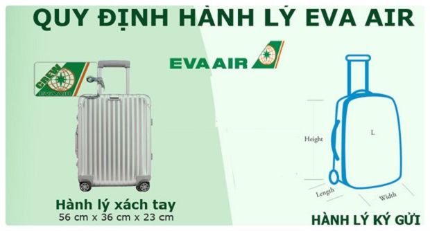 Mua thêm hành lý ký gửi Phòng vé EVA Air Việt Nam